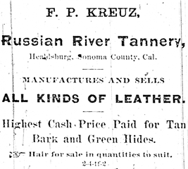 Tannery ad from 1878