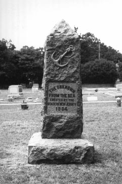 momument for 'the unknown from the sea' (Manahawkin)
